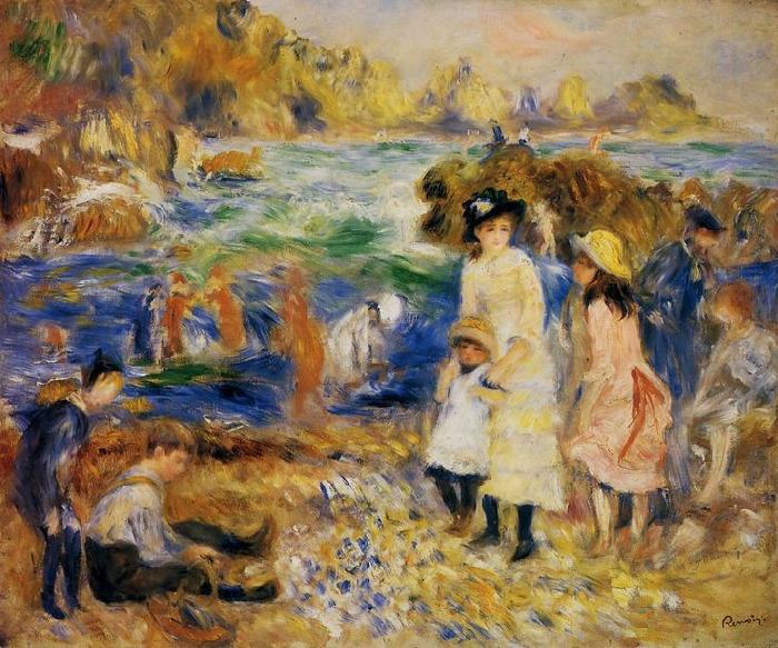 Pierre Auguste Renoir Enfants au bord de la mer a Guernsey